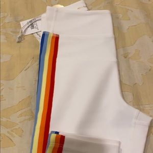 Spiritual gangster- white crop leggings